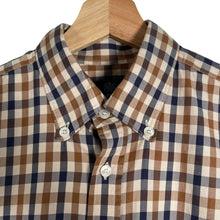 Load image into Gallery viewer, Aquascutum House Check Long Sleeved Shirt - Medium (M) PTP 20.25"