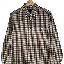 Load image into Gallery viewer, Aquascutum House Check Long Sleeved Shirt - Large (L) PTP 21"
