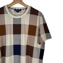 Load image into Gallery viewer, Aquascutum Block Check Short Sleeved T-Shirt - Medium (M) PTP 20.5"