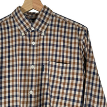 Load image into Gallery viewer, Aquascutum House Check Long Sleeved Shirt - Medium (M) PTP 20.5"