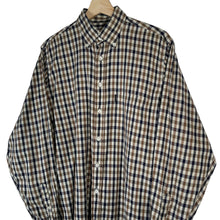 Load image into Gallery viewer, Aquascutum House Check Long Sleeved Shirt - Medium (M) PTP 22.25"