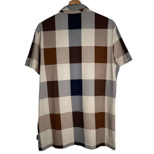 Load image into Gallery viewer, Aquascutum Block Check Short Sleeved Polo - Medium (M) PTP 21"