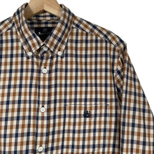 Load image into Gallery viewer, Aquascutum House Check Long Sleeved Shirt - Large (L) PTP 21"