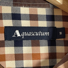 Load image into Gallery viewer, Aquascutum Block Check Long Sleeved Shirt - Medium (M) PTP 20.75"