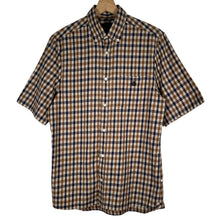 Load image into Gallery viewer, Aquascutum House Check Short Sleeved Shirt - Small (S) PTP 19.5"