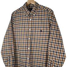 Load image into Gallery viewer, Aquascutum House Check Long Sleeved Shirt - Large (L) PTP 21"