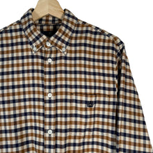 Load image into Gallery viewer, Aquascutum House Check Flannel Long Sleeved Shirt - Medium (M) PTP 20.75"