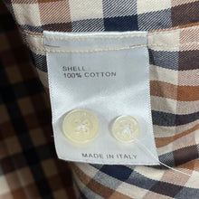Load image into Gallery viewer, Aquascutum House Check Long Sleeved Shirt - Medium (M) PTP 21.25"