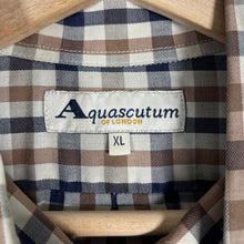 Load image into Gallery viewer, Aquascutum House Check Short Sleeved Shirt - Extra Large (XL) PTP 25.5"