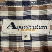 Load image into Gallery viewer, Aquascutum House Check Long Sleeved Shirt - Medium (M) PTP 23"