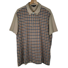 Load image into Gallery viewer, Aquascutum House Check / Beige Short Sleeved Polo - Extra Large (XL) PTP 23"