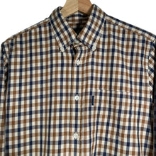 Load image into Gallery viewer, Aquascutum House Check Long Sleeved Shirt - Medium (M) PTP 20.25"