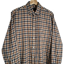 Load image into Gallery viewer, Aquascutum House Check Long Sleeved Shirt - Medium (M) PTP 21"