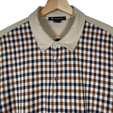 Load image into Gallery viewer, Aquascutum House Check / Beige Short Sleeved Polo - Extra Large (XL) PTP 23"