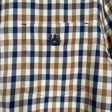 Load image into Gallery viewer, Aquascutum House Check Short Sleeved Shirt - Small (S) PTP 19.5"