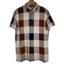 Load image into Gallery viewer, Aquascutum Block Check Short Sleeved Polo - Medium (M) PTP 21"