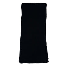Load image into Gallery viewer, Paul and Shark Black Ribbed Logo Patch Scarf - One Size Fits All