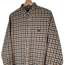 Load image into Gallery viewer, Aquascutum House Check Long Sleeved Shirt - Large (L) PTP 20.5"