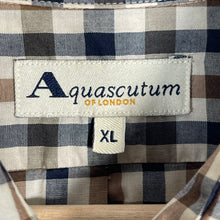 Load image into Gallery viewer, Aquascutum House Check Long Sleeved Shirt - Extra Large (XL) PTP 26"