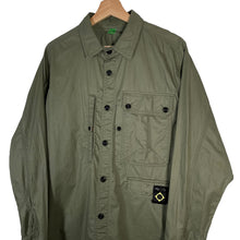 Load image into Gallery viewer, Ma.Strum Green Button Up Multi Pocket Overshirt - Medium (M) PTP 22"