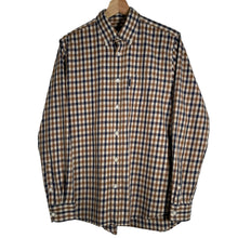 Load image into Gallery viewer, Aquascutum House Check Long Sleeved Shirt - Medium (M) PTP 20.25"