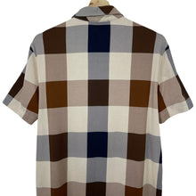 Load image into Gallery viewer, Aquascutum Block Check Short Sleeved Polo - Large (L) PTP 20.25"