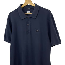 Load image into Gallery viewer, C.P Company Navy Short Sleeved Polo - Extra Large (XL) PTP 22"