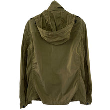 Load image into Gallery viewer, Paul and Shark Khaki Econyl Nylon Metal Hooded Jacket - Medium (M) PTP 22"