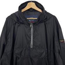 Load image into Gallery viewer, Paul and Shark Black Half Zip Hooded Smock Jacket - Triple Extra Large (XXXL) PTP 28.5"