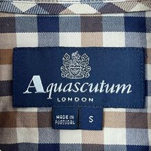 Load image into Gallery viewer, Aquascutum House Check Long Sleeved Shirt - Small (S) PTP 20"