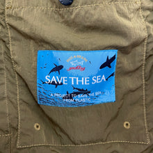 Load image into Gallery viewer, Paul and Shark Khaki Econyl Nylon Metal Hooded Jacket - Medium (M) PTP 22"