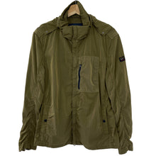 Load image into Gallery viewer, Paul and Shark Khaki Econyl Nylon Metal Hooded Jacket - Medium (M) PTP 22"