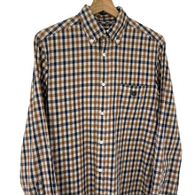 Load image into Gallery viewer, Aquascutum House Check Long Sleeved Shirt - Small (S) PTP 20"