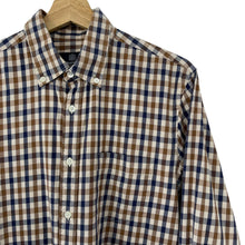 Load image into Gallery viewer, Aquascutum House Check Long Sleeved Shirt - Large (L) PTP 21.25"