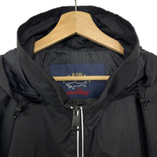 Load image into Gallery viewer, Paul and Shark Black Half Zip Hooded Smock Jacket - Triple Extra Large (XXXL) PTP 28.5"
