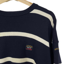 Load image into Gallery viewer, Paul and Shark Bretagne Striped Crew Neck Sweater - Large (L) PTP 24.5"