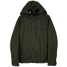 Load image into Gallery viewer, C.P Company Green 50 Fili Goggle Hooded Overshirt - Large (L) PTP 21"