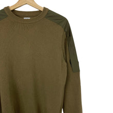 Load image into Gallery viewer, C.P Company Khaki Crew Neck Lens Sweater - Medium (M) PTP 20.25"
