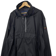 Load image into Gallery viewer, Paul and Shark Black Half Zip Hooded Smock Jacket - Triple Extra Large (XXXL) PTP 28.5"