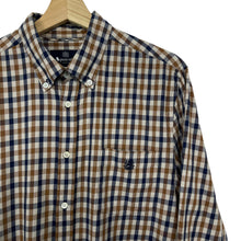 Load image into Gallery viewer, Aquascutum House Check Long Sleeved Shirt - Extra Large (XL) PTP 23"