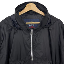 Load image into Gallery viewer, Paul and Shark Black Half Zip Hooded Smock Jacket - Triple Extra Large (XXXL) PTP 28.5"
