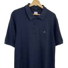 Load image into Gallery viewer, C.P Company Navy Short Sleeved Polo - Extra Large (XL) PTP 22"