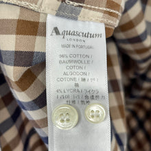 Load image into Gallery viewer, Aquascutum House Check Long Sleeved Shirt - Large (L) PTP 21.25"