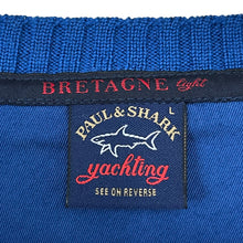 Load image into Gallery viewer, Paul and Shark Bretagne Blue Crew Neck Sweater - Large (L) PTP 23"