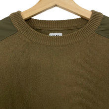Load image into Gallery viewer, C.P Company Khaki Crew Neck Lens Sweater - Medium (M) PTP 20.25"