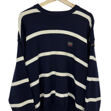 Load image into Gallery viewer, Paul and Shark Bretagne Striped Crew Neck Sweater - Large (L) PTP 24.5"