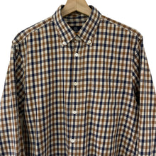 Load image into Gallery viewer, Aquascutum House Check Long Sleeved Shirt - Large (L) PTP 23"