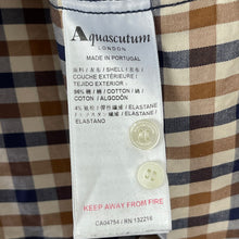 Load image into Gallery viewer, Aquascutum House Check Long Sleeved Shirt - Small (S) PTP 20"
