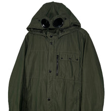 Load image into Gallery viewer, C.P Company Green 50 Fili Goggle Hooded Overshirt - Large (L) PTP 21"