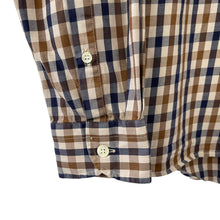 Load image into Gallery viewer, Aquascutum House Check Long Sleeved Shirt - Large (L) PTP 21.25"